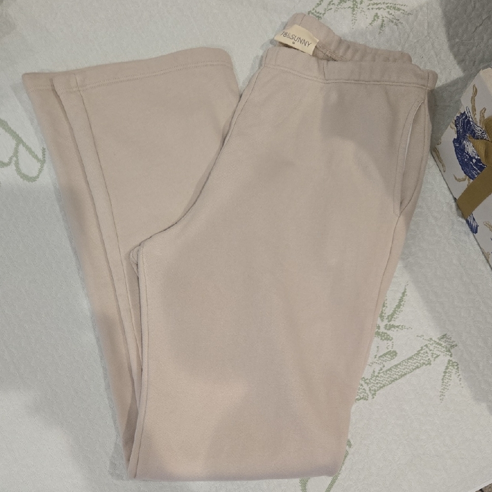 78&Sunny French Baby Terry Straight Leg Sweatpant - M